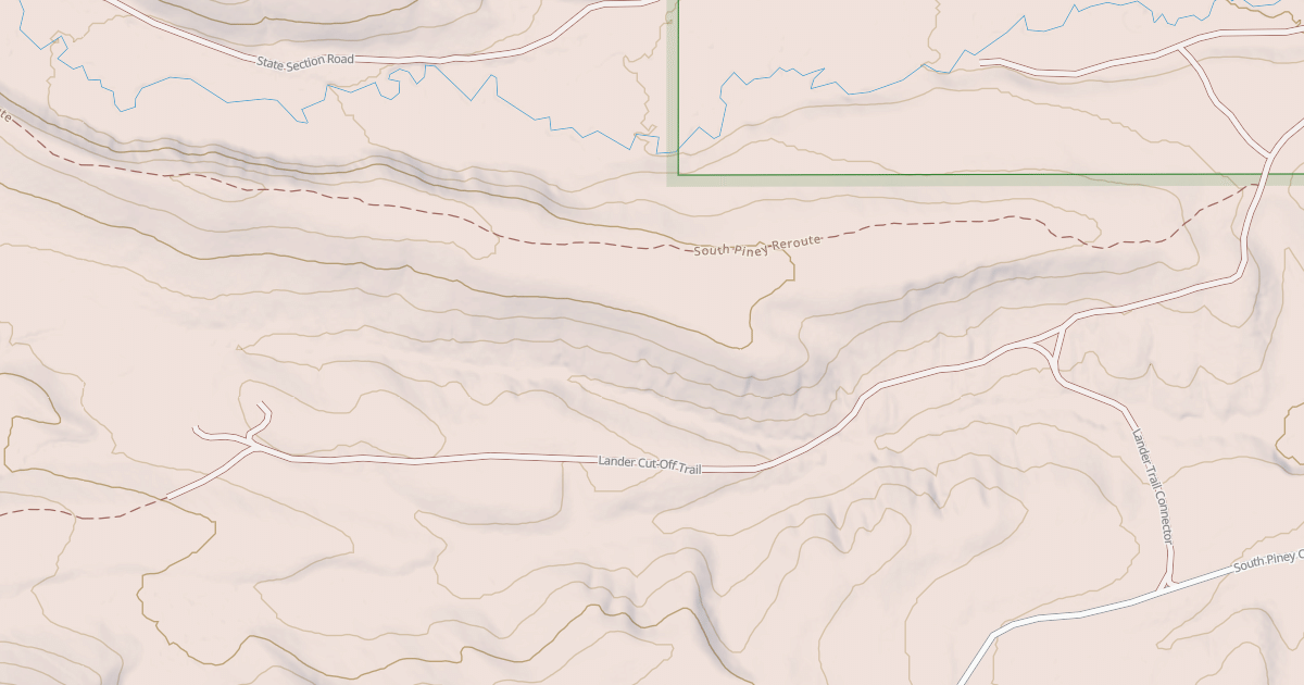 Map preview of LANDER CUT OFF TRAIL