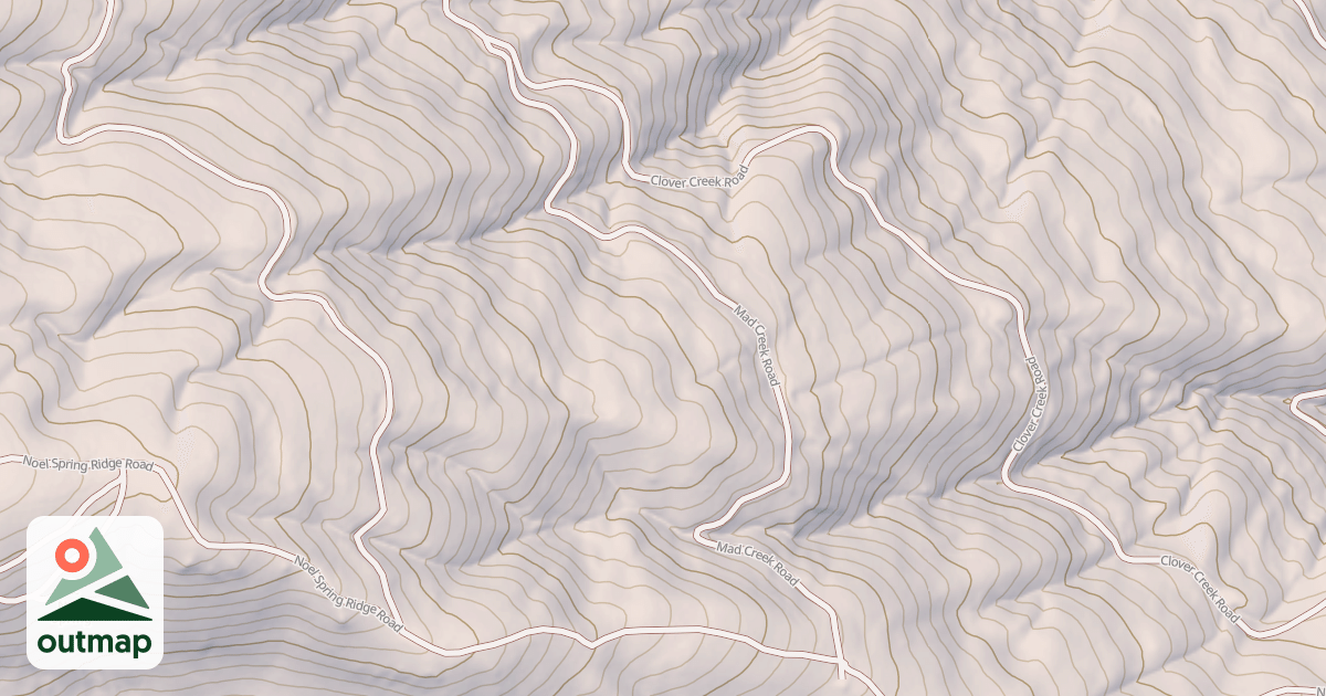 Map of MAD CREEK