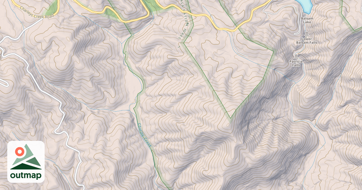 Map of CHARLEY KNOB