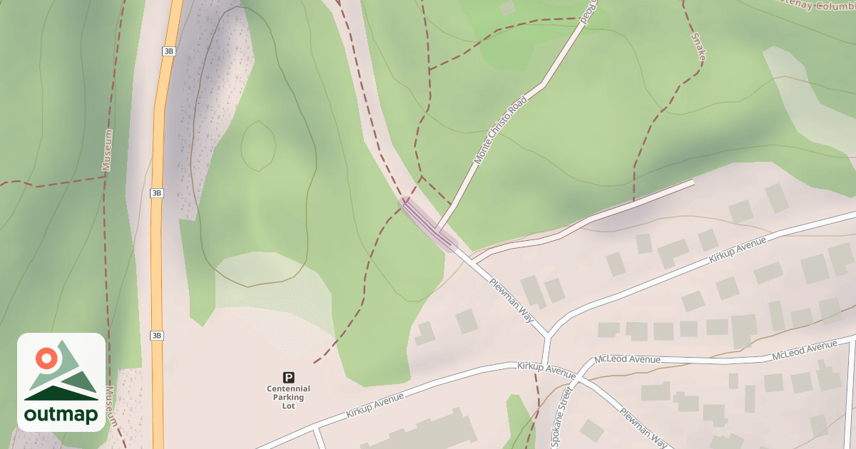 Map of Centennial Trail