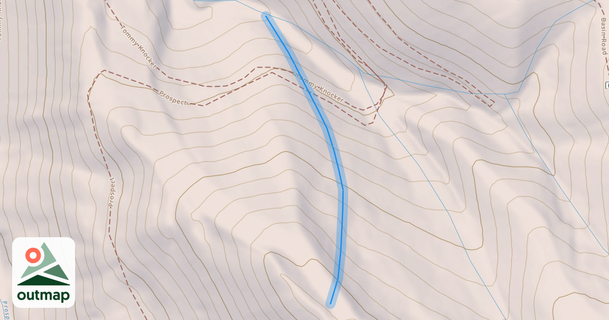 Map of Gold Rush