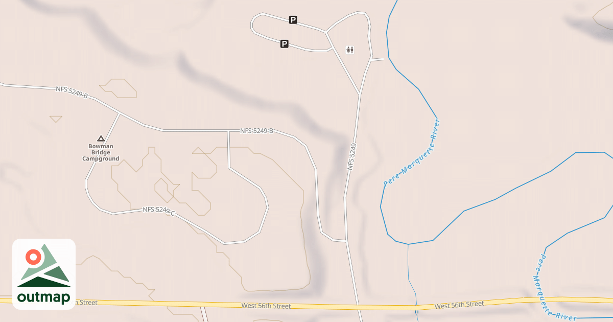 Map of BOWMAN BRIDGE