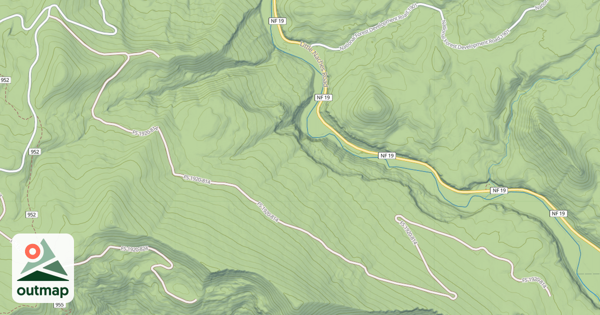 Map of LOWER DEAD HORSE