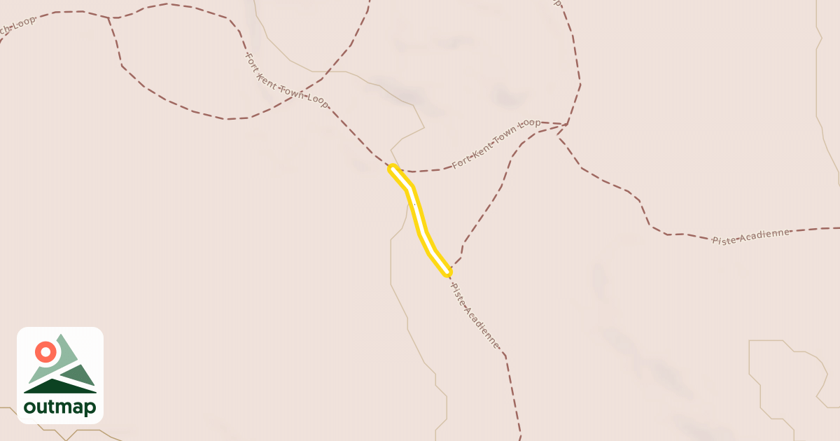 Map of Piste Acadienne