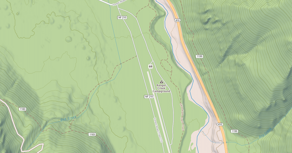 Map preview of RANGER CR CAMPING AREA