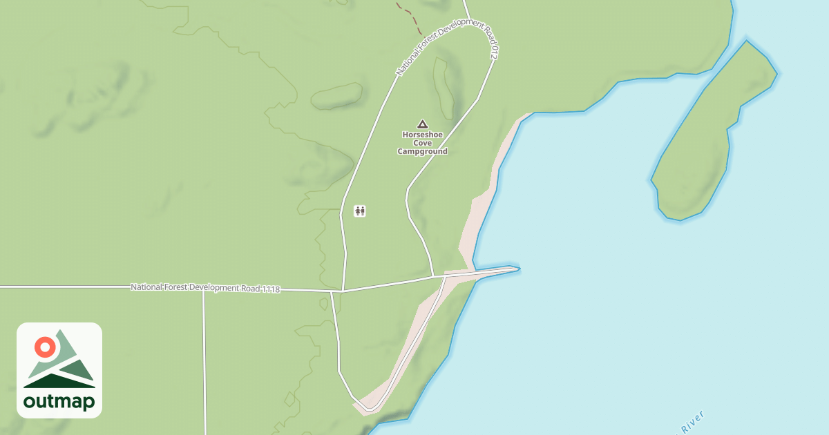 Map of HORSESHOE COVE CG