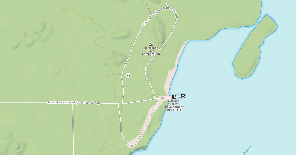 Map preview of HORSESHOE COVE CG