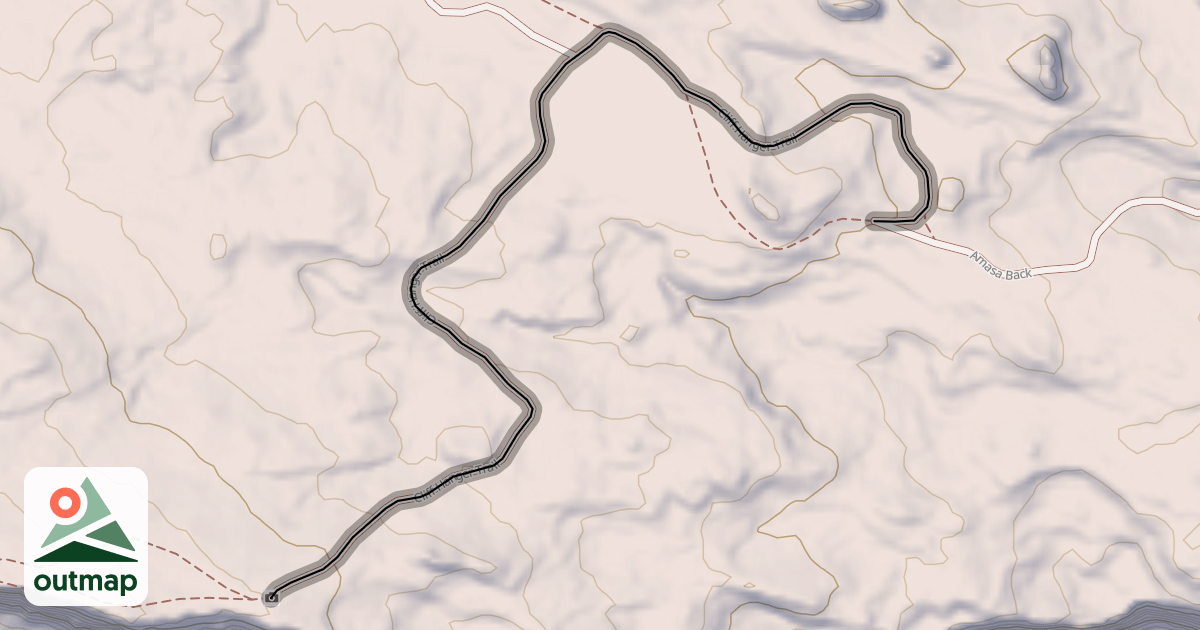 Map of Cliff Hanger Trail