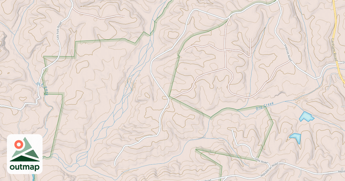 Map of HORN CREEK