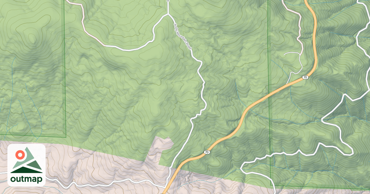 Map of ROCKY RIDGE