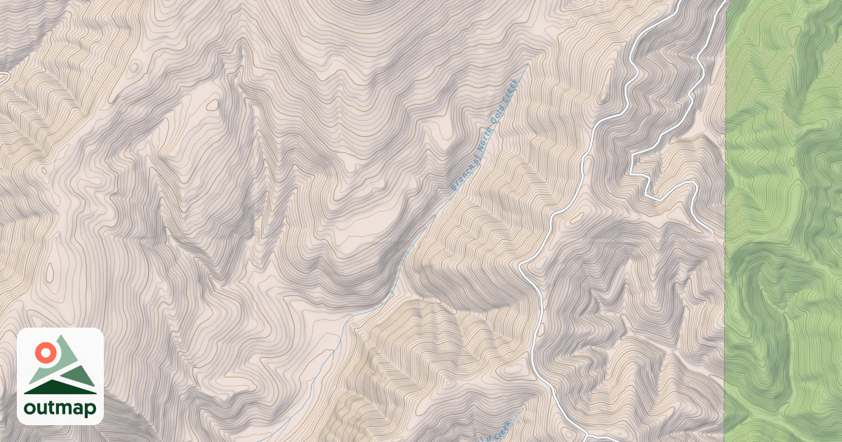 Map of Branch North Gold Creek