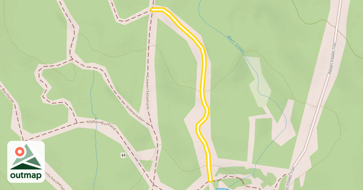 Map of Old Rope Tow