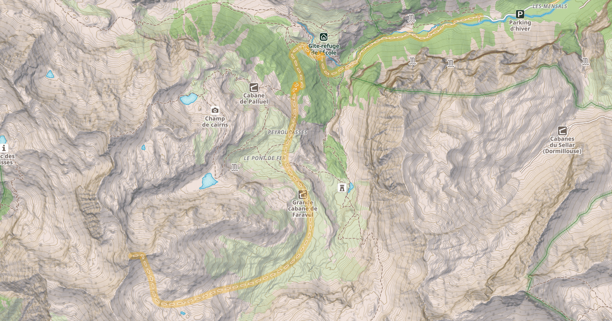 Map preview of Le Petit Pinier — Les Mensals
