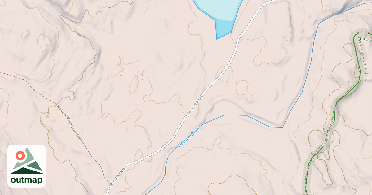 Map of Northville-Placid Trail