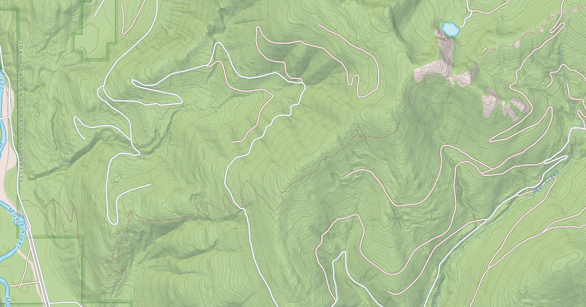 Map preview of Pacific Northwest National Scenic Trail