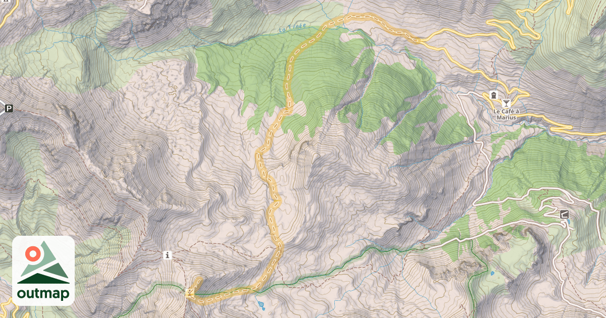 Map of Pointe de Colombart — Les Clos de Bousiéyas