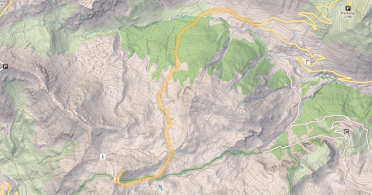 Map preview of Pointe de Colombart — Les Clos de Bousiéyas