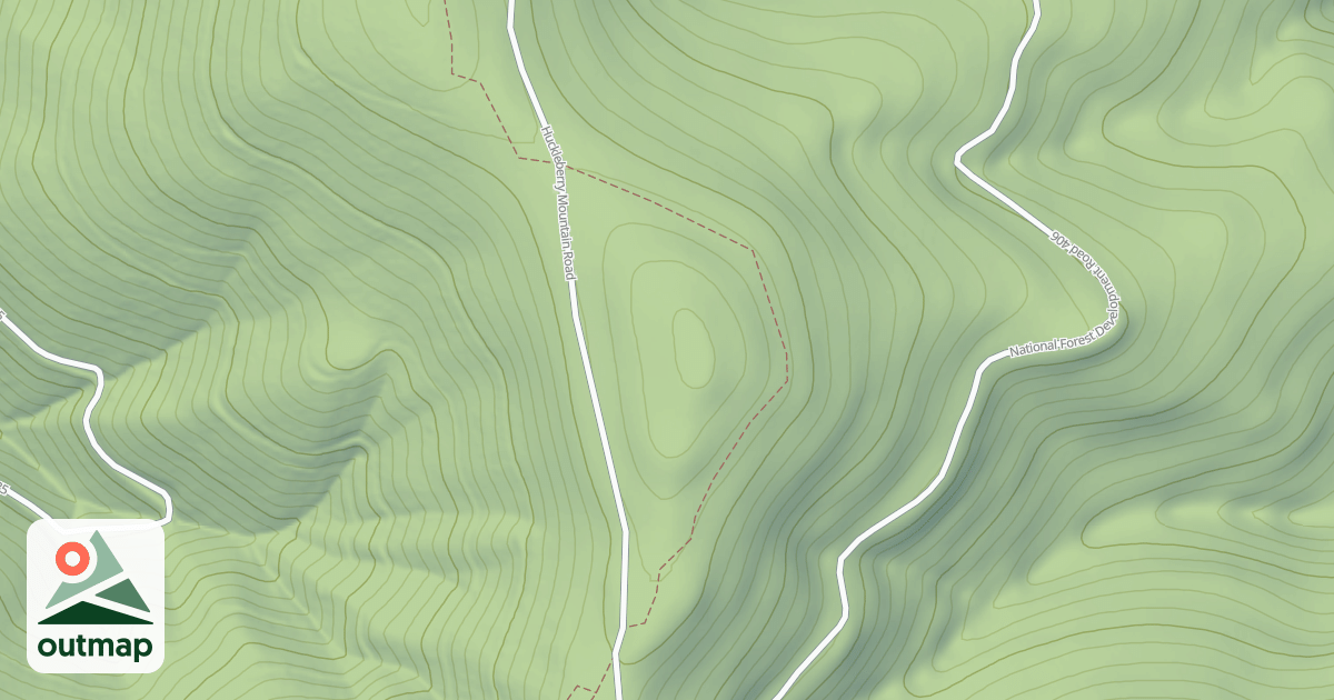 Map of Huckleberry Mountain