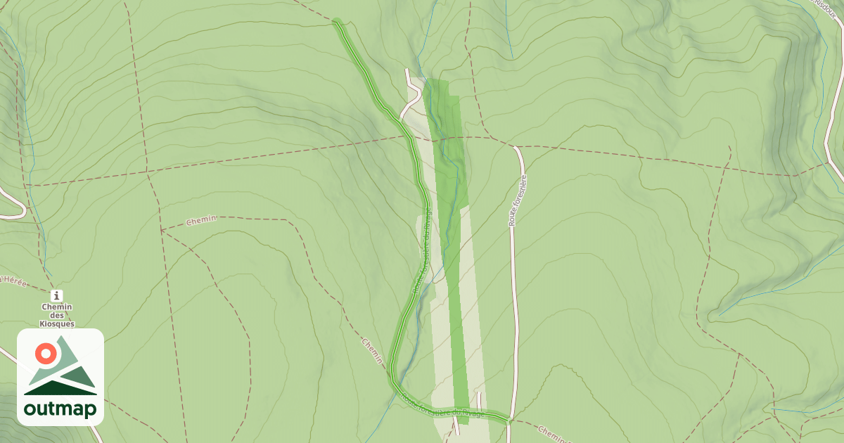 Map of Route forestière du Rivage