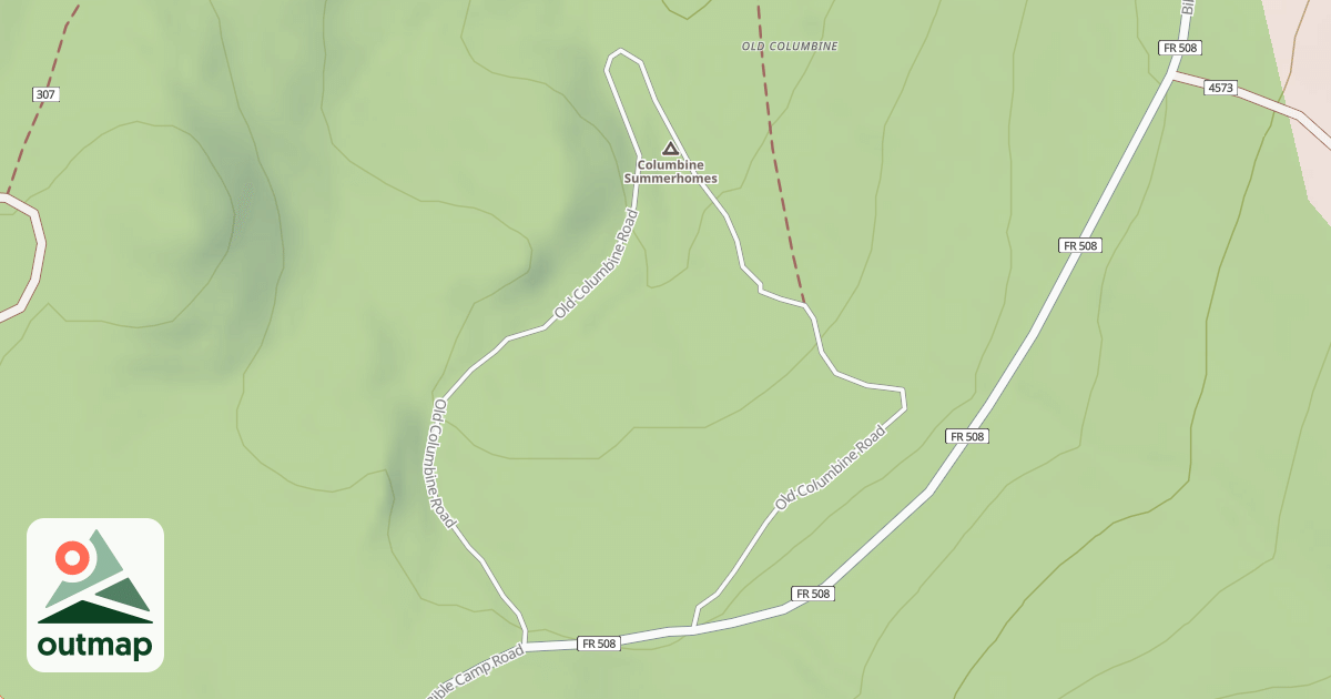 Map of OLD COLUMBINE