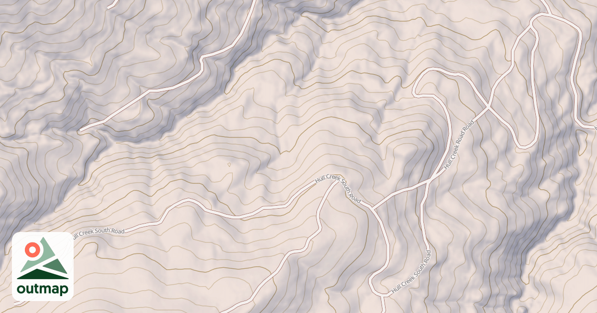 Map of HULL CREEK SOUTH