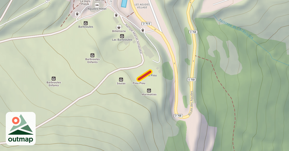 Map of Piou Piou