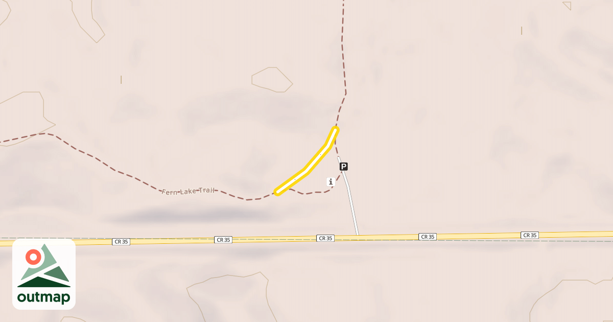 Map of Fern Lake Trail