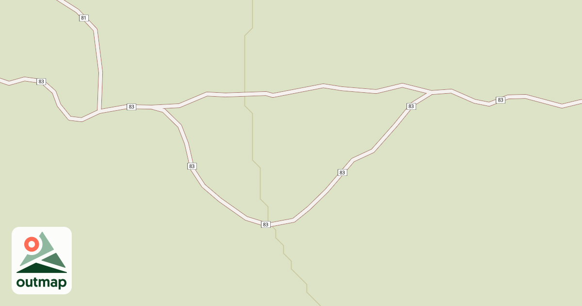 Map of Millican Plateau Tr 83