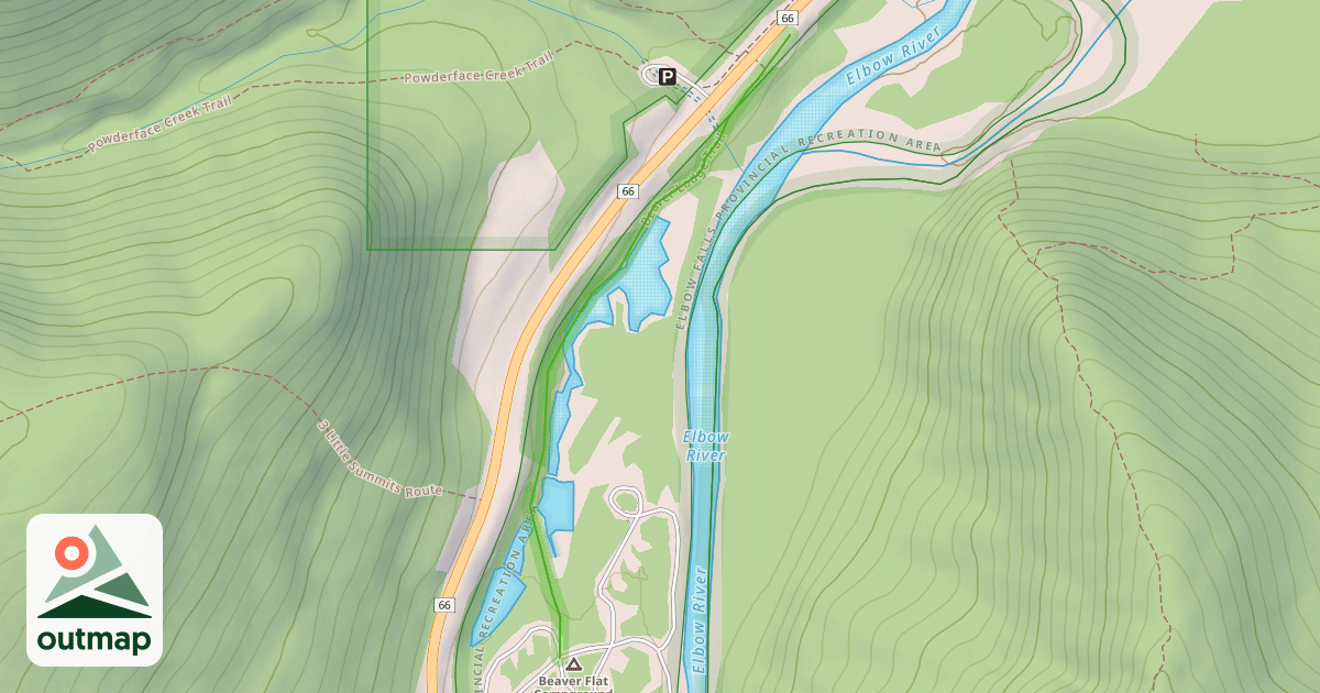 Map of Beaver Lodge Trail
