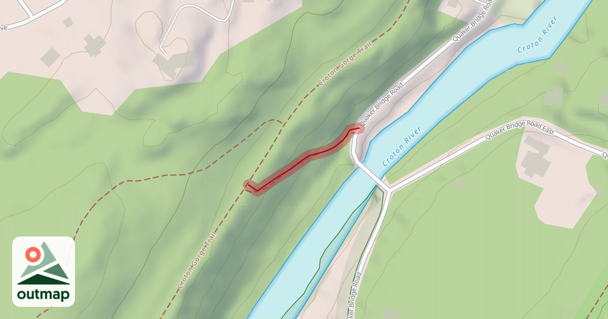 Map of Quaker Bridge Trail