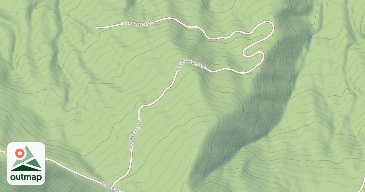 Map of USFS Motor Vehicle Use Map Roads {271A7B63-145E-4671-96AA-514063DAE1D8}