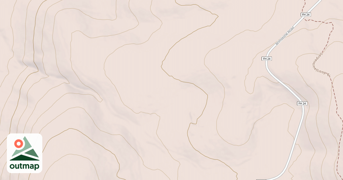 Map of BRIMSTONE SPUR