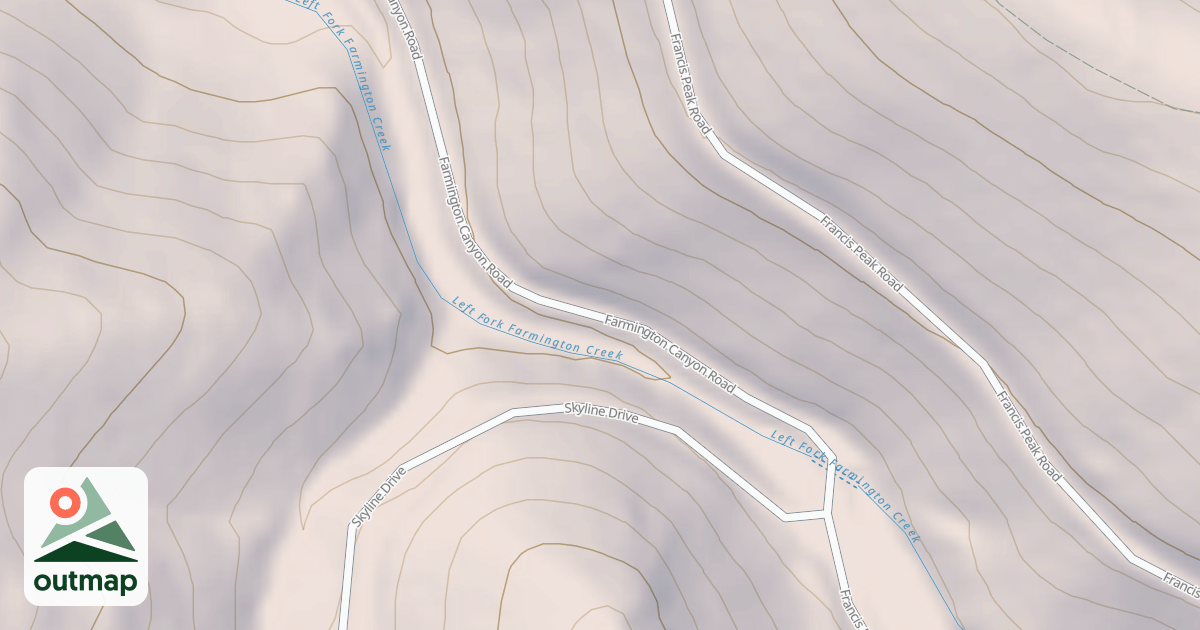 Map of FARMINGTON CANYON ATV