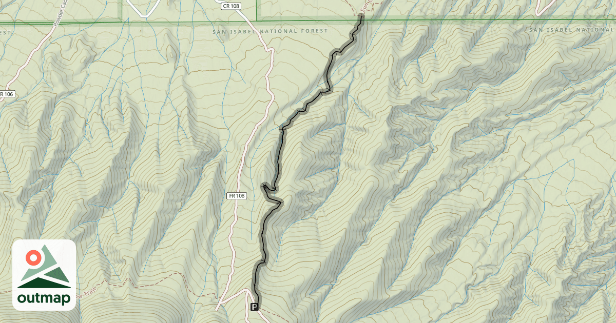 Map of Gutz Trail