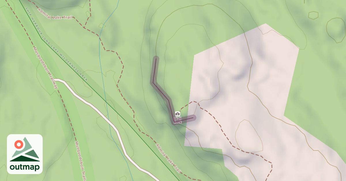 Map of Railway Crag