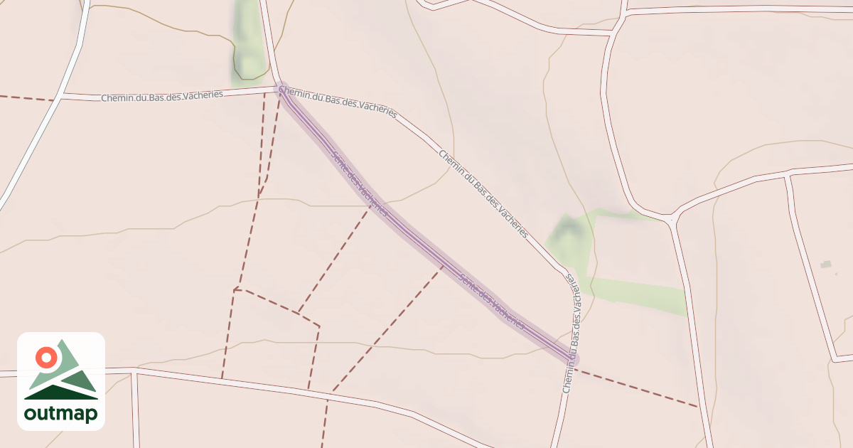 Map of Sente des Vacheries