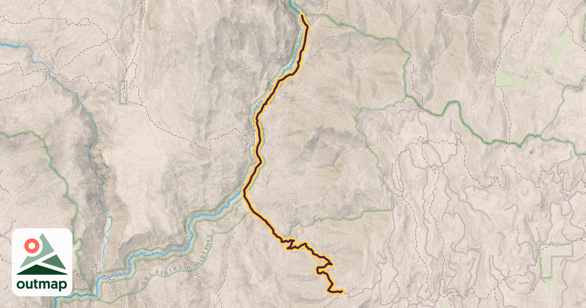 Map of Lion Meadows Trail