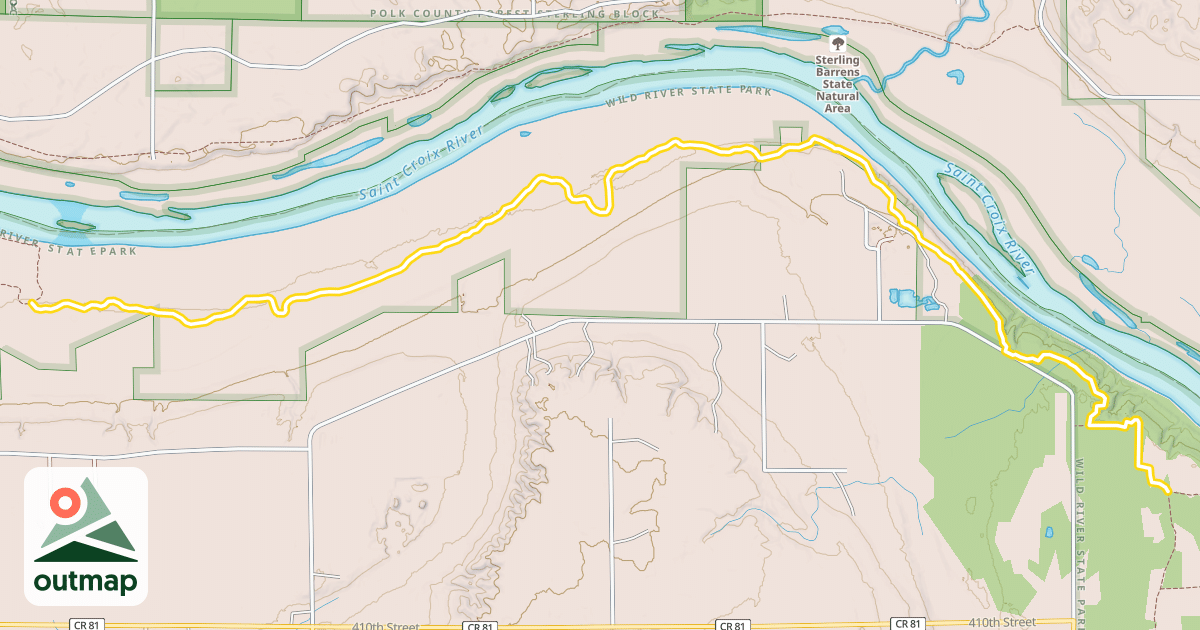 Map of Sunrise Trail
