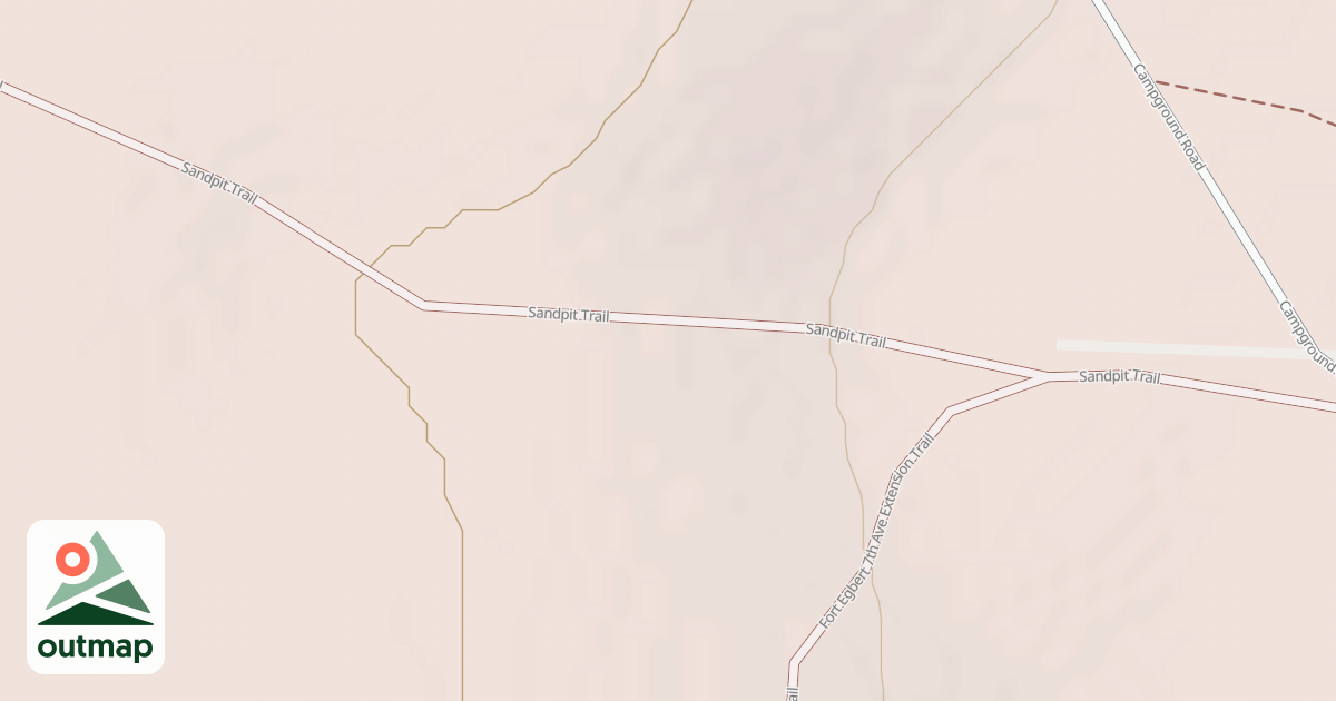 Map of Fort Egbert Sandpit to Airstrip Trail