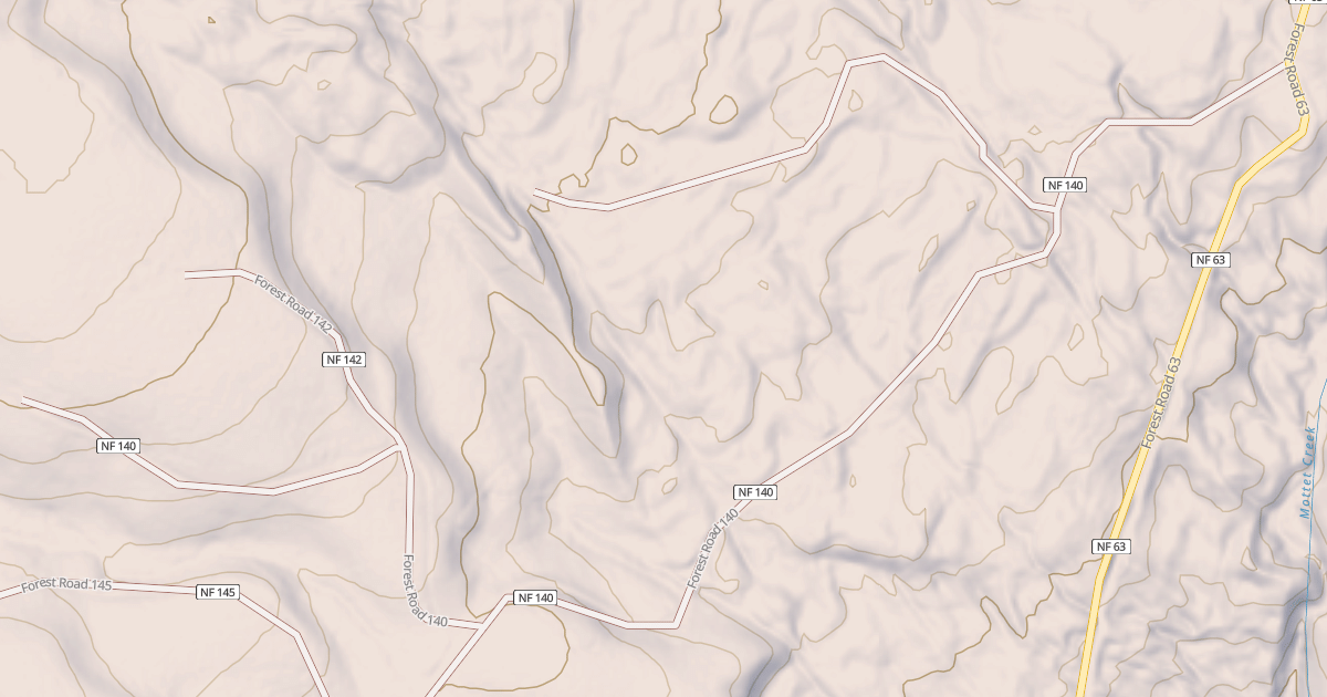 Map preview of USFS Motor Vehicle Use Map Roads {73A34236-0A5C-4E1B-A037-577554538674}