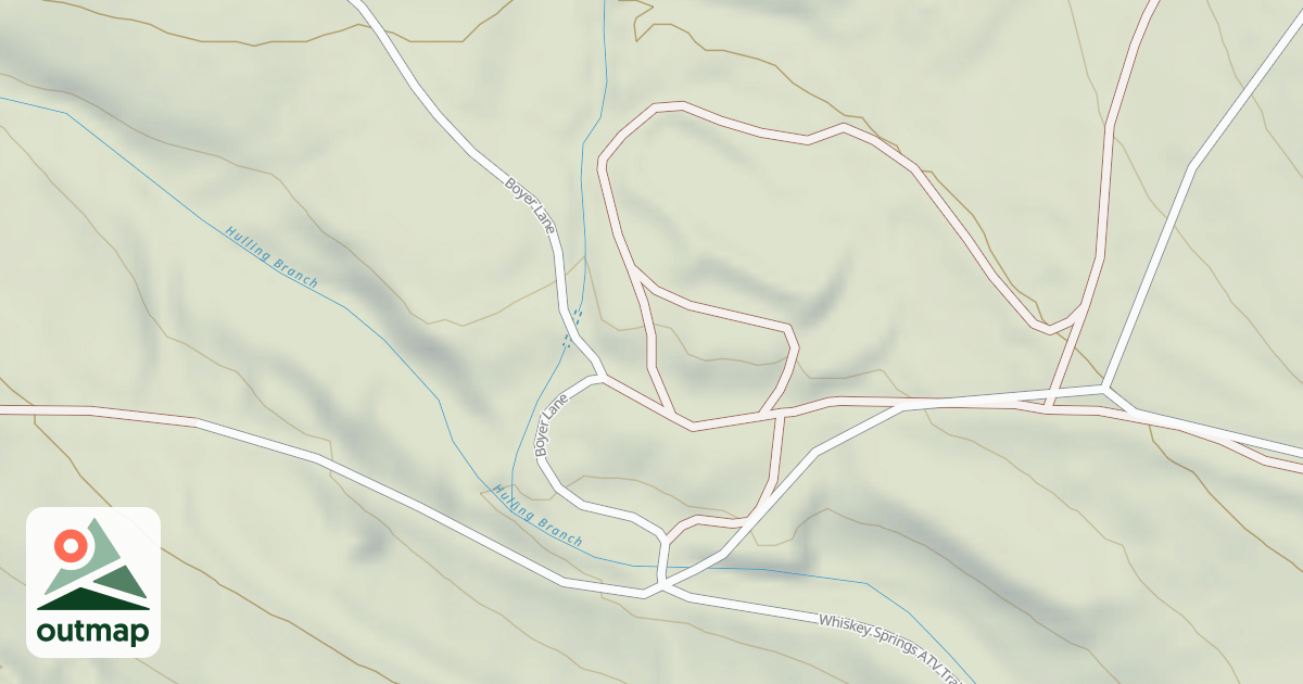 Map of Whiskey Springs Trails