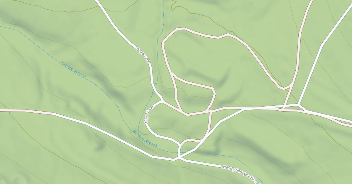 Map preview of Whiskey Springs Trails
