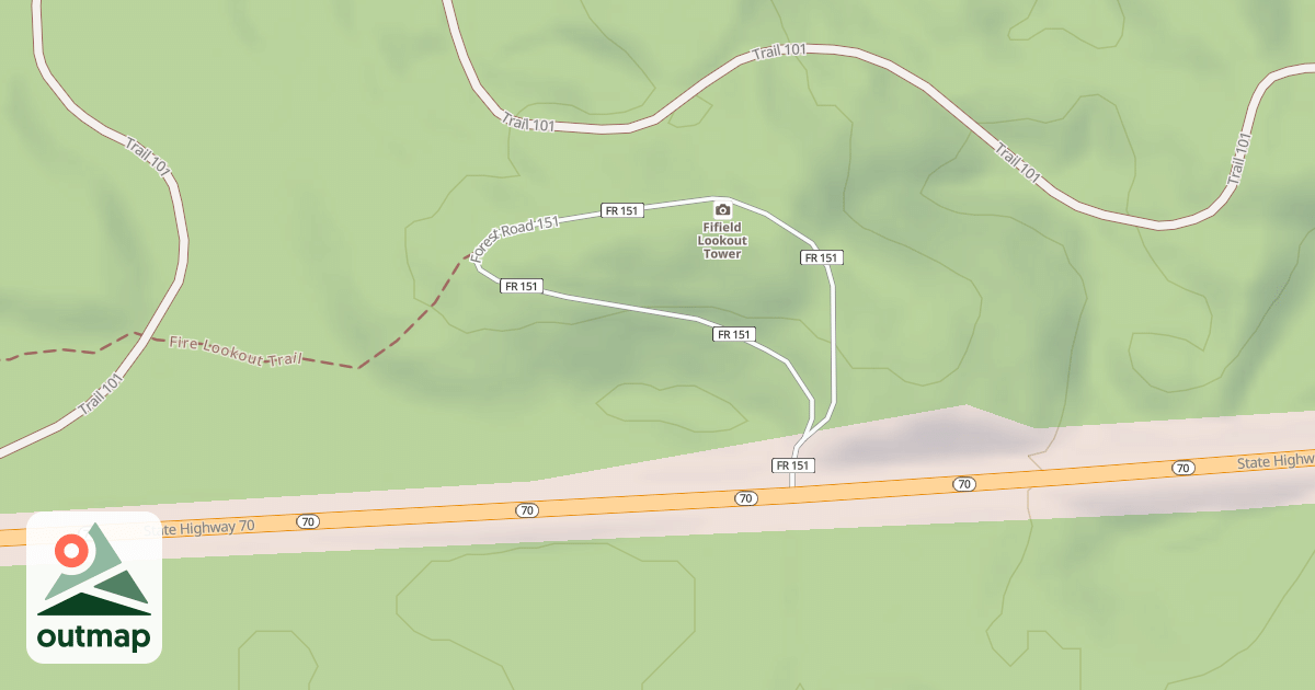 Map of FR 151