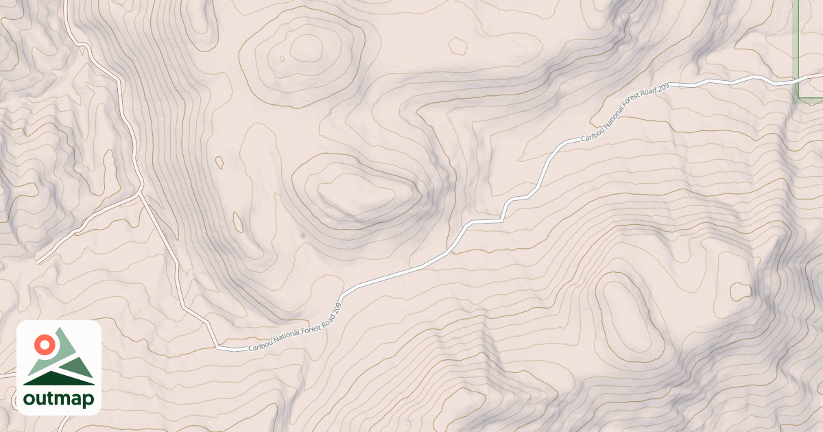 Map of HORNET CANYON
