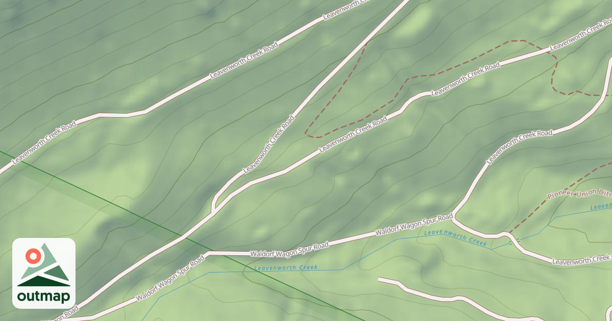 Map of Leavenworth Creek Road (352)