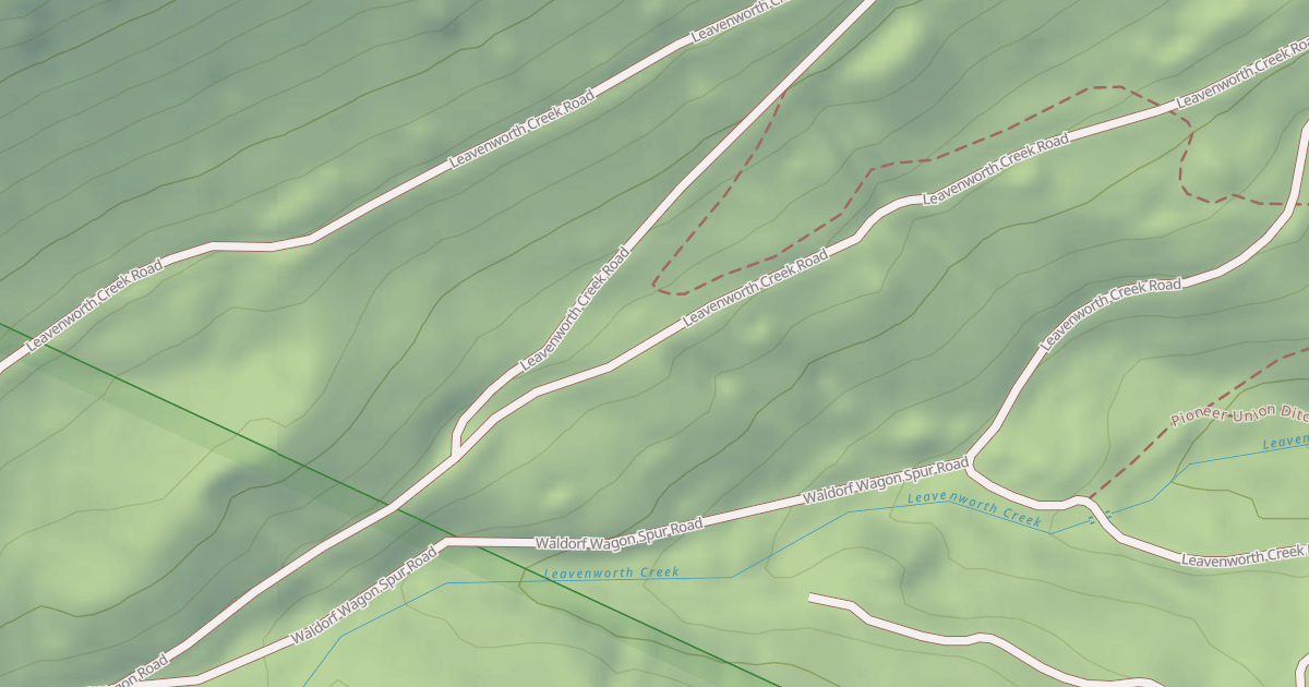 Map preview of Leavenworth Creek Road (352)