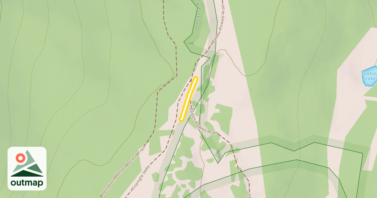 Map of Triangle Lake