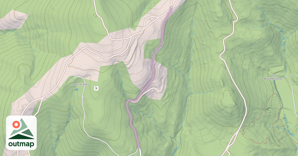 Map of Chemin des Vernades