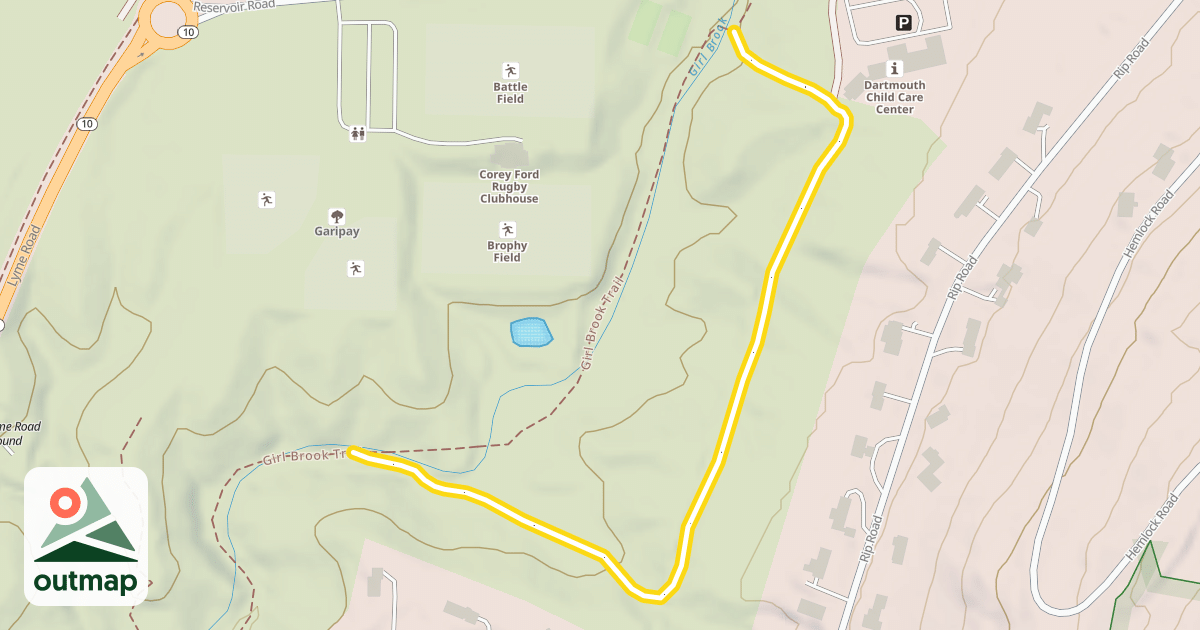 Map of Girl Brook Trail