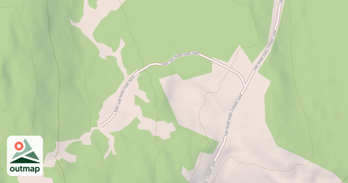 Map of E SALT RIVER PASS SPUR